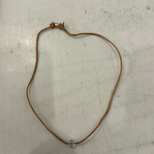 enewton Leather and Crystal Necklace